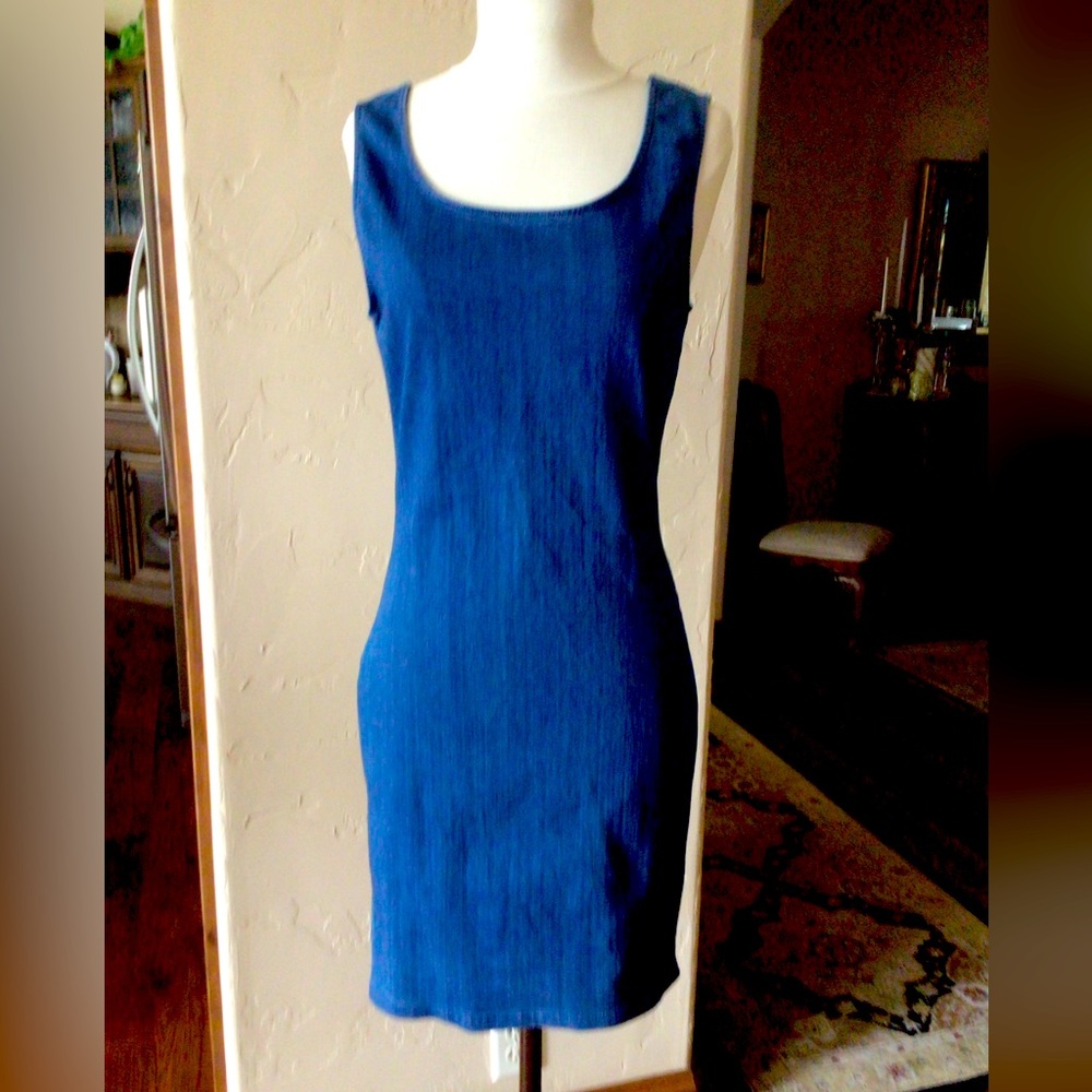 Denim StretchTank Dress
